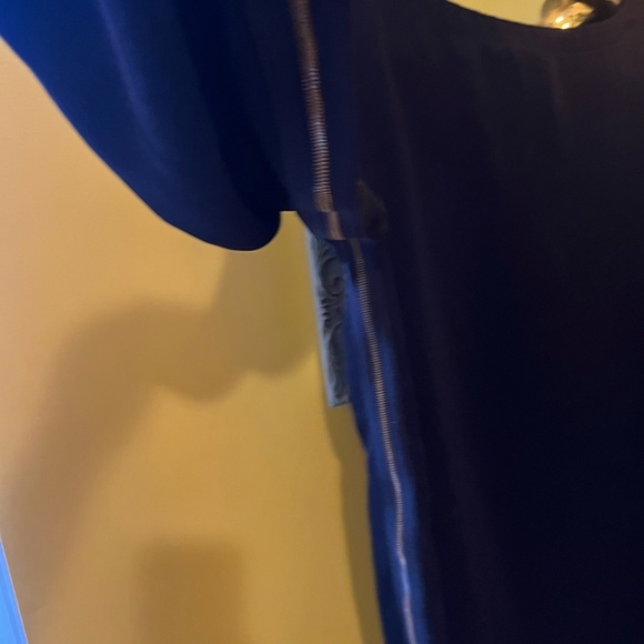 Elegant Navy Blue Marc by Marc Jacobs dress 100% triacetate - Picture 4 of 12